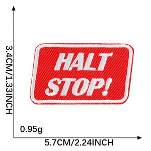 Nouveau patch thermocollant brodé Soleil, Vague marine, Feu, Avertissement de batterie électrique pour la décoration de vêtements et de sacs à dos - Product Image 5