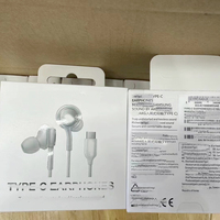 Écouteurs filaires intra-auriculaires 3.5mm IA500 Écouteurs Type-C Interfaces écouteur akg avec contrôle du volume du micro pour téléphone portable Samsung