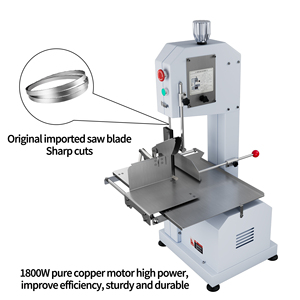 Trancheuse à viande électrique professionnelle robuste et haute performance avec capacité de découpe des os, état neuf - Product Image 3