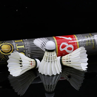 Volant de Badminton RSL DTL-81 Original, en Plumes, Durable, de Haute Qualité pour l'Entraînement, les Tournois et les Clubs de Badminton