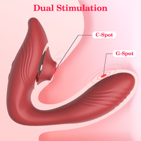 G-Punkt Klitoris Saugender Vibrator mit Flügelbewegung für Weibliche Masturbation, Vaginale Stimulation und Nippel-Klitoris-Stimulation