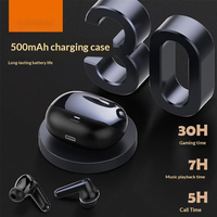 Peredam Kebisingan Ganda IPX4 Tahan Air untuk Earbud 5.3 Audio Hi-Fi Pas di Telinga-Waktu Putar Tahan Lama Headphone TWS