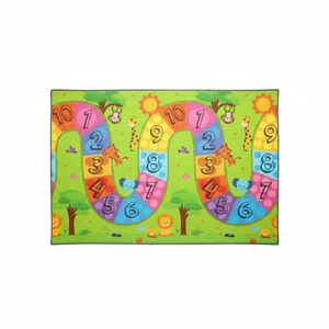 Alfombra de juego para bebé XPE de doble cara de 200x140x1,2 cm, enrollable, impermeable, espuma no tóxica, colorido, número, camino, viaje Funky - Product Image 1