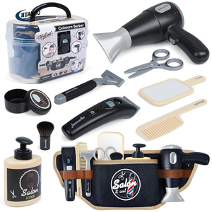 Cadeau pour Garçons Filles Enfants <span class=keywords><strong>Barber</strong></span> <span class=keywords><strong>Shop</strong></span> Kit de coupe de cheveux Kit de rasage pour le jeu de rôle Salon de coiffure pour enfants Set de jeu Pretend Play Toy - Product Image 1