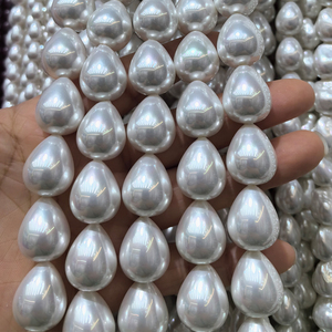 Perles en vrac imitation coquille blanche en forme de goutte d'eau 13x16mm pour la fabrication de bijoux DIY, marque <span class=keywords><strong>JADEAR</strong></span> - Product Image 4