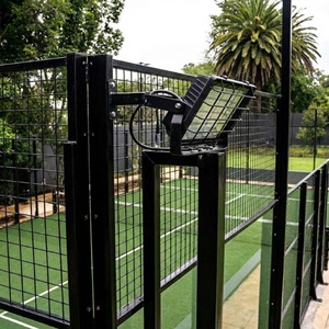 Precio de Fábrica: <span class=keywords><strong>Cancha</strong></span> de Pádel Panorámica para Exteriores, Set Completo, Fabricante de Canchas de Pádel, Red de Bolas Negra con Orificios de Malla - Product Image 5