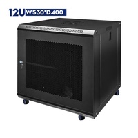 Armoire réseau SYNSTRO, rack de serveur 6U 9U 12U 15U, montage mural, 19 pouces, centre de données métallique avec porte en verre, en stock