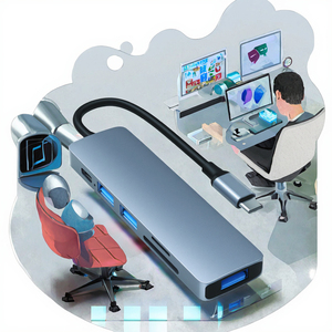 6 1 tipo <span class=keywords><strong>C</strong></span> <span class=keywords><strong>Hub</strong></span> 4K per HDMI Docking Station M.2 <span class=keywords><strong>NVME</strong></span> <span class=keywords><strong>SSD</strong></span> custodia custodia 100W PD ricarica 10Gbps <span class=keywords><strong>USB</strong></span>-<span class=keywords><strong>C</strong></span> 3.1 adattatore <span class=keywords><strong>USB</strong></span> <span class=keywords><strong>C</strong></span> <span class=keywords><strong>Hub</strong></span> - Product Image 6