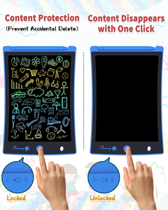 Papan tulis ajaib untuk anak, Tablet tulis LCD 8.5 inci, papan pesan Slate gambar grafis, papan tulis LCD 8.5 inci - Product Image 4