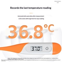 Thermomètre électronique médical pour l'exportation, affichage numérique, sonde à embout souple, commutation double unité, certifié CE, usage domestique