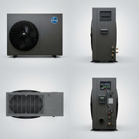 Bomba de Calor Aire-Agua R290 DC Inverter 9KW-12KW Monobloque A+++ ERP CE Metálica para Calefacción, Refrigeración y Agua Caliente para Autocaravanas, Radiador y Suelo Radiante
