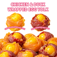 Friandises saines pour chiens : viande fraîche, jaune d'œuf, fromage et viande séchée pour le soin de la peau et du pelage, sac refermable de 1 kg