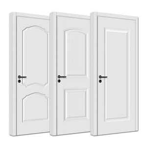 Puertas de Madera Laminada Moldeada de Lujo, Puertas de MDF para Casa, Hotel, Apartamento, Interior, Habitación, Aislamiento Acústico, <span class=keywords><strong>Puerta</strong></span> de Madera HDF con Lacado Blanco - Product Image 5