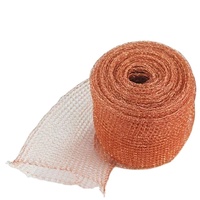 Cilindro de filtro de gas-líquido de malla metálica tejida de alta calidad de latón/cobre rojo con orificios cuadrados, antiescurridor, previene la entrada de bichos.