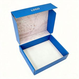 Boîtes d'expédition en carton ondulé auto-scellantes personnalisées pour colis, emballages pour avions, boîtes en papier pliables - Product Image 1