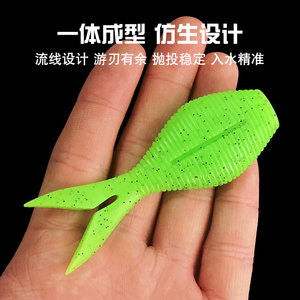 Hessen Artificial Soft <strong>Lure</strong> 8cm 7.2g Fork Tail PVC Bait for Salmon &amp; Sea Bass Freshwater <strong>Fishing</strong> in Lake &amp; River - Product Image 6