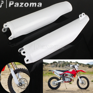 Protection de fourche avant en plastique blanc Supermoto Enduro pour Honda CRF CR <span class=keywords><strong>125</strong></span> 250 450 <span class=keywords><strong>R</strong></span> X <span class=keywords><strong>RX</strong></span> CRF250 CRF450 CR125 93-2018 - Product Image 3