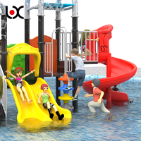 Jeux de parc aquatique amusants piscine toboggan pour enfants à vendre