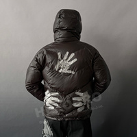 Vestes imperméables personnalisées de haute qualité, réactives à la chaleur, réfléchissantes, chaudes, matelassées, coupe-vent, à capuche, pour hommes, doudoune