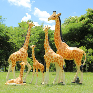 ประติมากรรมยีราฟไฟเบอร์กลาสสไตล์อาร์ตเดโคแบบตั้งพื้นสำหรับตกแต่งสวนกลางแจ้ง สนามหญ้า โรงเรียนอนุบาล รูปแบบจำลอง - Product Image 4