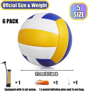 CZFIT - Balón de Voleibol de PVC Suave de Tamaño Oficial 5 para Interiores y Exteriores, Balón de Voleibol de Playa Más Grueso para Niñas y Niños - Product Image 2