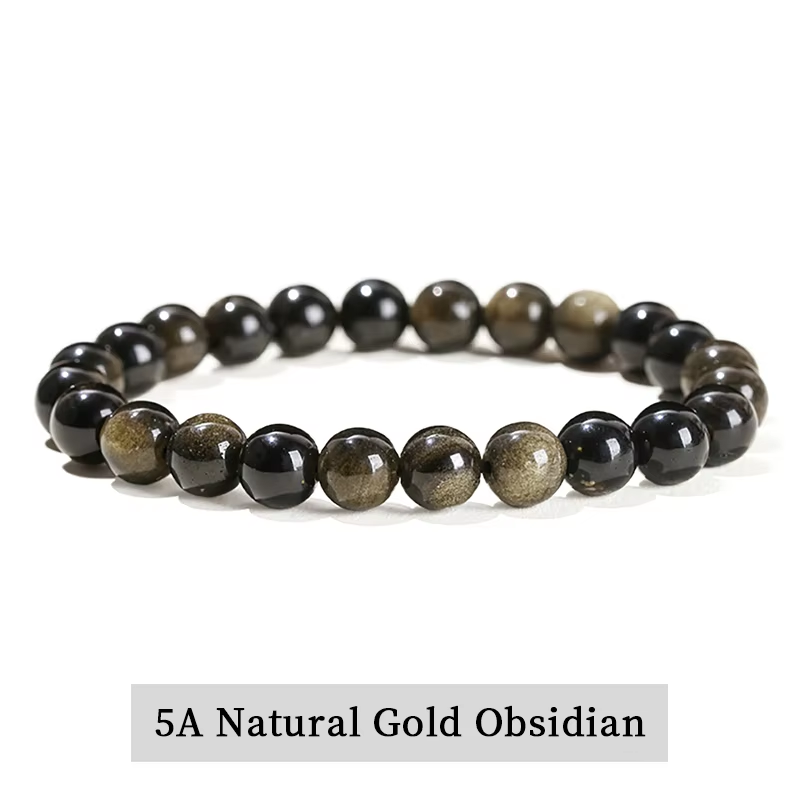 AAAAA Natural Gold Obsidian Bracelet