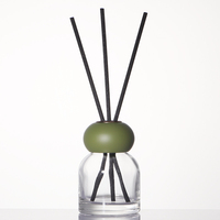 Bouteille diffuseur de parfum en verre sodocalcique de luxe, couleur personnalisée, 100ml/200ml, vide, sérigraphiée, pour marques de niche