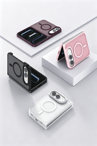 Coque Velvety Touch à panneau plat avec boucle magnétique pour iPhone <span class=keywords><strong>Duo</strong></span>, anti-huile, compatible charge <span class=keywords><strong>sans</strong></span> <span class=keywords><strong>fil</strong></span>, avec bordure à motifs variés et découpes de précision - Product Image 2