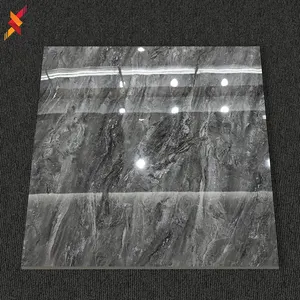 黑白大理石设计现代釉面瓷抛光别墅地砖800x800
