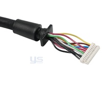 Rakitan Kabel Ujung Bulat Konektor Sirkular Dorong-Tarik Pegangan Knurled Sepuluh Warna Kabel untuk Perangkat Dirgantara OEM Grosir