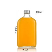 Vente en gros vide 50ml 100ml 150ml 200ml 250ml 350ml 500ml Flacon plat en verre pour infusion froide café boisson liqueur