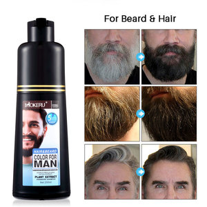 Shampoo Nero Personalizzato OEM Mokeru 200ml, Tinta Rapida per <span class=keywords><strong>Capelli</strong></span> e Barba in 5 Minuti per <span class=keywords><strong>Uomo</strong></span> - Product Image 4