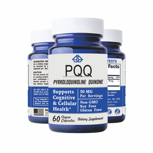Complément OEM PQQ Resvératrol pour la santé cérébrale des adultes, l'amélioration cognitive, le soutien immunitaire et l'énergie cellulaire, 60 capsules - Product Image 1
