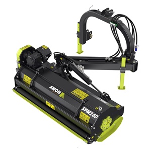 Tondeuse à fléaux AWON SFM140 30-50HP pour mini-excavatrices, tondeuse à disques latéraux pour vignobles - Product Image 3