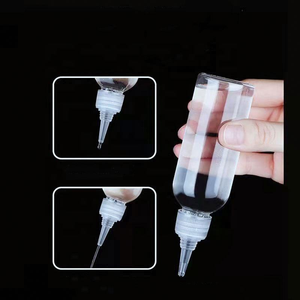 <b>Clear</b> PET Squeeze Bottles With Cone Tips Screw Cap Cosmetic Applicator Empty Refillable <b>Plastic</b> <b>Containers</b> Cylinder Shape - Product Image 5