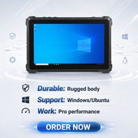 Nueva Tableta Robusta OEM de 10.1 Pulgadas con Windows, Escáner de Código de Barras, RFID, GPS, Procesador Intel, Wi-Fi, Gestión Logística