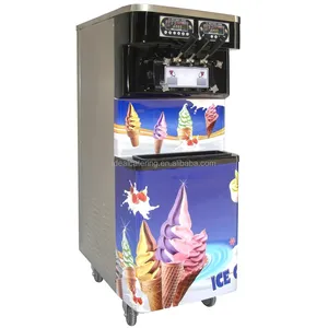 Ad alta Efficienza Portatile Taylor Tipo Tre Sapori Soft Ice Cream Fa Macchina Con 3 Sapori Per La Vendita