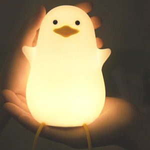 Luci notturne dell'anatra buffa che pattinano la luce del regalo della scuola materna illuminazione calda del sonno del bambino Pat giocattoli lampada da notte da comodino - Product Image 5
