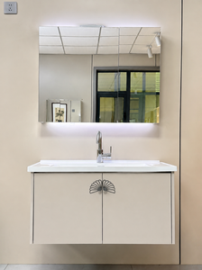 <span class=keywords><strong>Meuble</strong></span>-<span class=keywords><strong>lavabo</strong></span> mural moderne avec double vasque, miroir LED et <span class=keywords><strong>meuble</strong></span> <span class=keywords><strong>sous</strong></span>-vasque pour salle de bain - Product Image 6