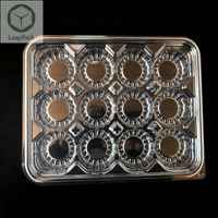 Contenitori Monouso in Plastica PET Trasparente, Scatole Rettangolari per Cupcake, Dessert, Muffin, Confezioni per Cioccolato e Alimenti