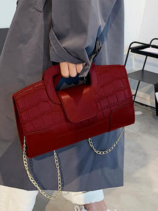 Bolso de Mujer Estilo Vintage, Forma de Sillín, PVC, para Boda o Playa, con Cierre de Cremallera, Forro de Cachemira y Correa para la Cintura - Product Image 1