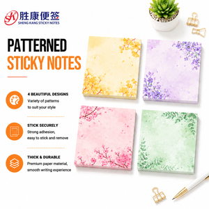 Custom Patterned Sticky Notes Self‑Adhesive Memo Pad Decorative <b>Notepads</b> for Annotation School Office Desk Stationery Daily Use - Product Image 1