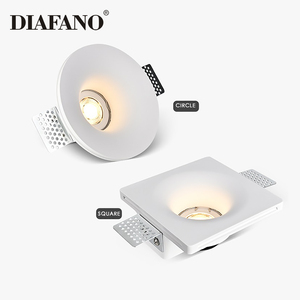 Trong nhà IP20 hiện đại Trần lõm GU10 trimless vuông vòng thạch cao thạch cao downlight <span class=keywords><strong>Led</strong></span> tại chỗ xuống ánh sáng giá cho nhà - Product Image 1
