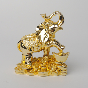 <span class=keywords><strong>Figurine</strong></span> d'éléphant, couleur dorée, 24k, pour le tronsmart, matière granulaire, 1 pièce - Product Image 4
