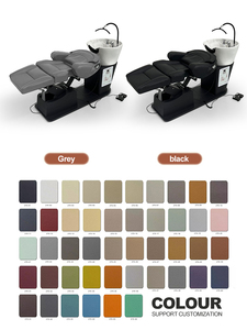Fauteuil <span class=keywords><strong>de</strong></span> salon <span class=keywords><strong>de</strong></span> coiffure professionnel avec bac à shampoing intégré, base en bois, portable, pour mobilier <span class=keywords><strong>de</strong></span> salon <span class=keywords><strong>de</strong></span> beauté - Product Image 6