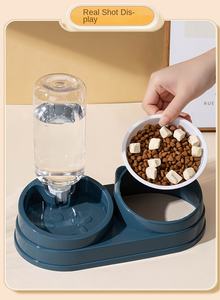 Automatic Double <strong>Bowl</strong> for Cat and <strong>Dog</strong> Pet <strong>Bowl</strong> Solid Pattern <strong>Plastic</strong> Pet Supplies - Product Image 6