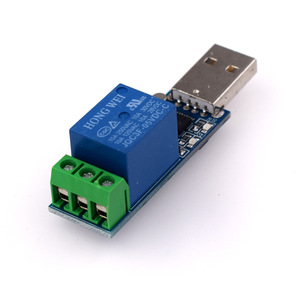 Módulo de Microrelé Hongwei, Control por Puerto Serie USB, Interruptor de CA/CC de 10A 30VDC para Microcontrolador - Product Image 1