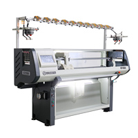 Nouvelle Arrivée Machine à Tricoter Plate Informatisée Professionnelle 3D Intelligente Sans Couture avec Système de Sinker Multi-Postes