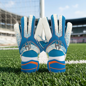 High Quality Premium Light Weight High Design Goal Unisex Custom Goal Keeper Gloves Silicon Printing Customized logo - Product Image 3