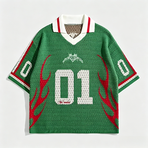 Maglieria da <span class=keywords><strong>Uomo</strong></span> con Logo Personalizzato OEM & ODM, T-Shirt Casual in Maglia 100% Cotone, <span class=keywords><strong>Polo</strong></span> Jacquard a Maniche Corte per <span class=keywords><strong>Uomo</strong></span> - Product Image 2